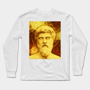 Plutarch Golden Portrait | Plutarch Artwork 9 Long Sleeve T-Shirt